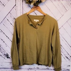 Madewell Henley Buttoned Shirt XS